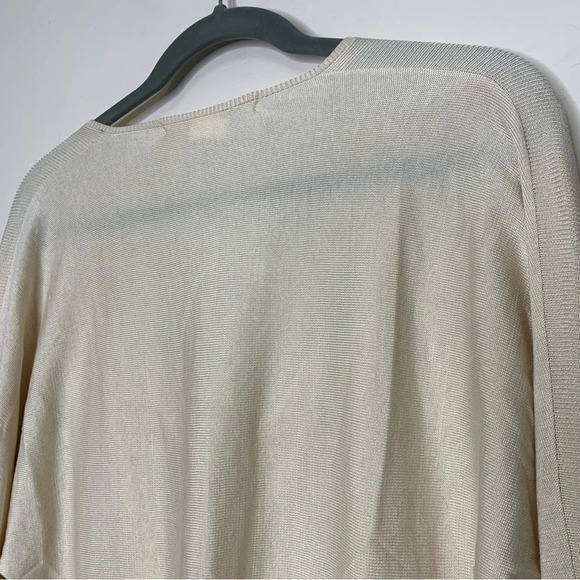 90s Diane Von Furstenberg Silk Blend Lightweight Knit Neutral Top Size Small - Picture 10 of 16
